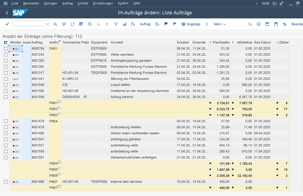 Usability 4: Listvarianten und dynamische Listen